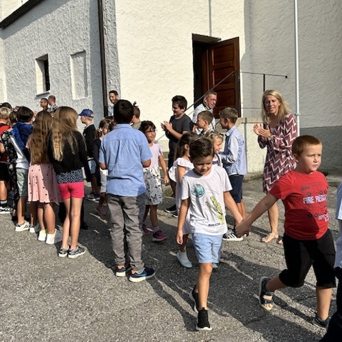 Auf dem Weg zur Schule