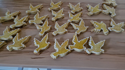 Kekse für die Kinder als Dank für ihr Mitfeiern